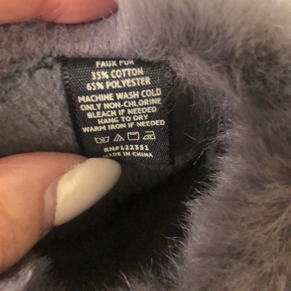 CUTE JEWEL FAUX FUR MITTENS - Picture 4 of 4